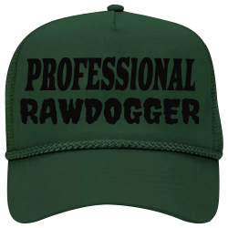 PROFESSIONAL-RAWDOGGER 5 Panel Mid Profile Mesh Back Trucker Hat 