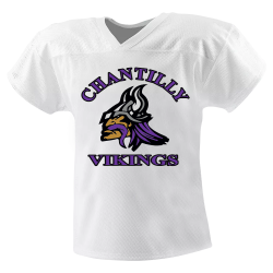 CHANTILLY-VIKINGS----WHITE Youth Practice Football Jersey