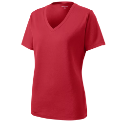 Create Ladies Customized Racermesh V-Neck Tee