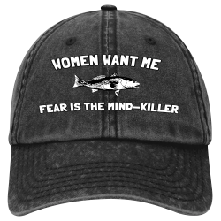 FEAR-IS-THE-MIND-KILLER-WOMEN-WANT-ME Design Your Own Custom Printed Hat | Unisex Otto Cap Hat 18-1248
