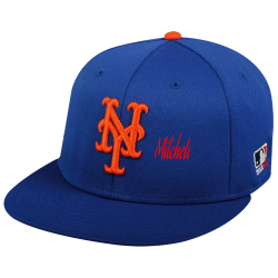 Mitchell Mets Flatbill Baseball Hat OCMLB400