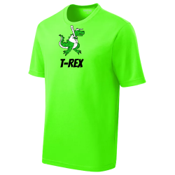 t-rex Adult Racer Wicking Mesh Tee