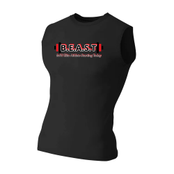Black--Red Adult Compression Muscle Jersey