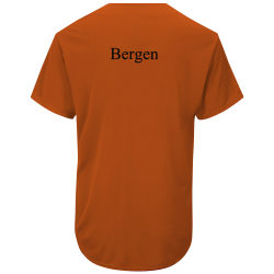 Bergen-20 Orioles Official MLB Full Button Youth Jersey - MAHD684Y