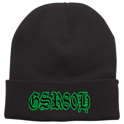 GSR80H Black RONIN Beanie Buy Printed Beanie | Adult Pacific Headwear Beanie