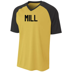 MILL Men's V-Neck Raglan Baseball Jersey
