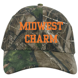 Midwest-Charm-Hat Order Screen Printed Cap | Unisex Pacific Headwear Structured Camo Hook-And-Loop Adjustable Cap