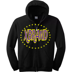 XBRAND Adult 50% Polyester / 50% Cotton Hoodie