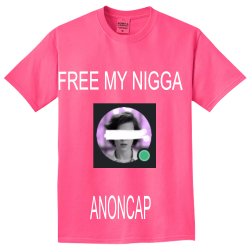 FREE-MY-NIGGA Design Custom Neon T-shirts