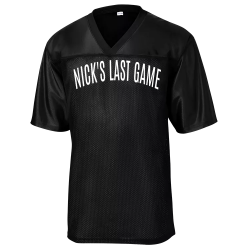 NICKS-LAST-GAME Football Jersey Mens Replica Football Jersey