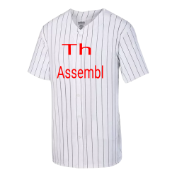 The--Assembly Adult Pin Stripe Baseball Jersey Augusta Sportswear