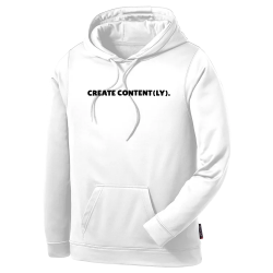 CREATE-CONTENTLY. Adult Pullover Fleece Hooded Sweatshirt