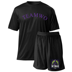 Hit-squad Spirit Pack | Youth Wicking Tee 6 Polyester Mesh Shorts