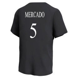 5-5-MERCADO Giants MLB Little League Team Jerseys - Official Nike Youth MLB Wordmark Poly Tees - NY224