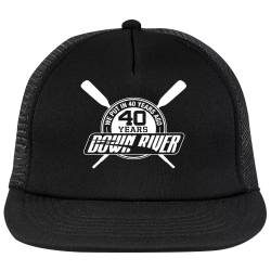 D0WNR1V Android 13s red ribbon hat Neon Flat Bill Snapback Trucker Cap 