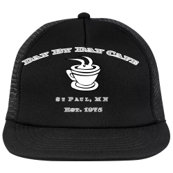 Day-By-Day-Cafe--St-Paul-MN-Est.-1975 Android 13s red ribbon hat Neon Flat Bill Snapback Trucker Cap 