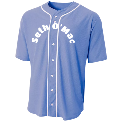 Seth-Oâ€™Mac DANCE CONCEPTS Adult Full Button Baseball Jersey