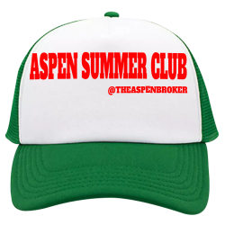 ASPEN-SUMMER-CLUB-THEASPENBROKER Order Screen Printed Cap | Unisex Megacap Cap 6801c
