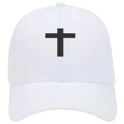 Cap-with-cross White cross Low Pro Style Otto Cap 