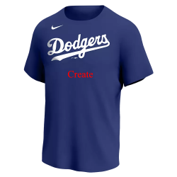 Create Dodgers MLB Little League Team Jerseys - Official Nike Youth MLB Wordmark Poly Tees - NY223