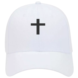 CreateCross White cross Low Pro Style Otto Cap 