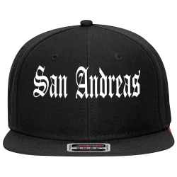 San-Andreas Starbucks Wool Blend Snapback Flat Bill Hat