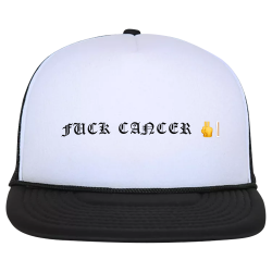 FUCK-CANCER-ðŸ–•ðŸ¼ Buy Screen Printed Hat | Unisex Decky Hat 224
