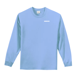 GROUNDCREWlightblue Design Your Own Embroidered Long Sleeve | Unisex Port And Company Long Sleeve Pc61ls