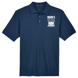 Markspolonvy Mens 100% Cotton Polo