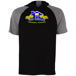 short-sleeve-hoodie-blk Design Your Own Custom Printed T-shirt | Adult Holloway Sportswear Hoodie T-shirt