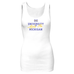 white-tank DISCONTINUED Junior Rib Tank Top  - 5527