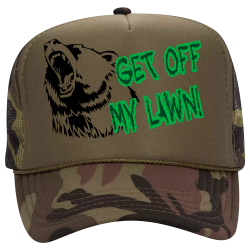 Get-off----My-lawn CHAD DYER TILING 0405121395 Camoflauge Hat Otto Cap 
