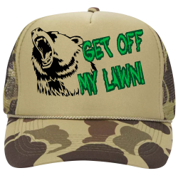 Get-off----My-lawn CHAD DYER TILING 0405121395 Camoflauge Hat Otto Cap 