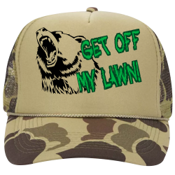 Get-off----My-lawn CHAD DYER TILING 0405121395 Camoflauge Hat Otto Cap 