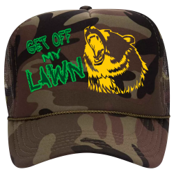LAWN-My-Get-off CHAD DYER TILING 0405121395 Camoflauge Hat Otto Cap 