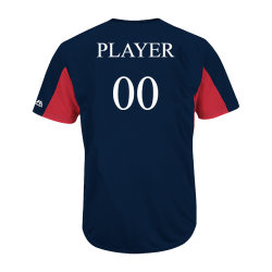 PLAYER-00 Custom Red Sox Two-Button Jersey - Red-Sox-MAI383