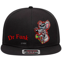Dr-Funko-1980 Snap Back Flat Bill Hat