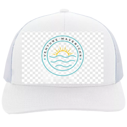 Venture-Mavericks-Logo---WhiteTealBlack Create Printed Cap | Unisex Pacific Headwear Trucker Snapback Cap