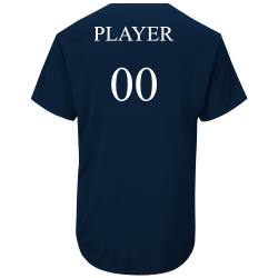 PLAYER-00 Braves Full Button Baseball Jersey - Adult MAHD6840