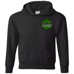 SH-Hoodie-Black Unisex 50% Polyester / 50% Cotton Hoodie