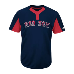 Boston Custom Red Sox Two-Button Jersey - Red-Sox-MAI383