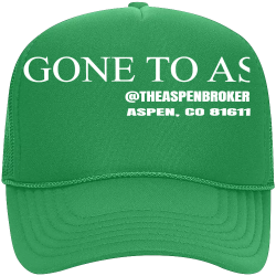 GONE-TO-ASPEN-THEASPENBROKER-ASPEN-CO-81611 Order Embroidered Hat | Unisex Decky Mid Prof. 5 Panel Foam Trucker Hat 6025