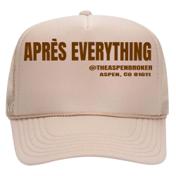 APRÃˆS-EVERYTHING-THEASPENBROKER-ASPEN-CO-81611 Design Custom Printed Trucker Hat | Unisex Otto Cap Trucker Hat 39-165