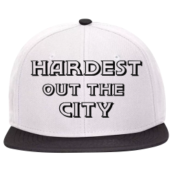 Hardest-Out-The-City RCS LIGHTNING Wool Blend Snapback Flat Bill Hat