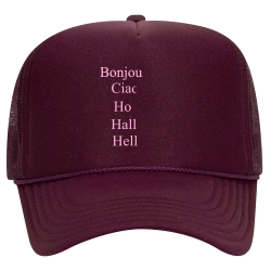Bonjour-Ciao-Hello-Hallo-Hoi Design Custom Printed Trucker Hat | Unisex Otto Cap Trucker Hat 39-165