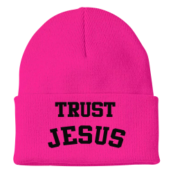 TRUST JESUS PINK BEANIE