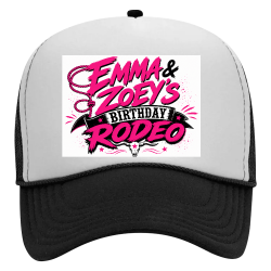 Emma-Zoey-bday-hat Design Custom Printed Trucker Hat | Unisex Otto Cap Trucker Hat 32-467