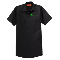 Malvin Do It Yourself Screen Printed Mechanic Shirt | Mens Red Kap Mechanic Shirt Sp24