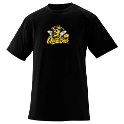 Mens-Bees-Black Adult Crew Neck Baseball Jersey