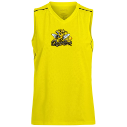 Queen-Bees-Gold Ladies V-Neck Sleeveless Softball Jersey